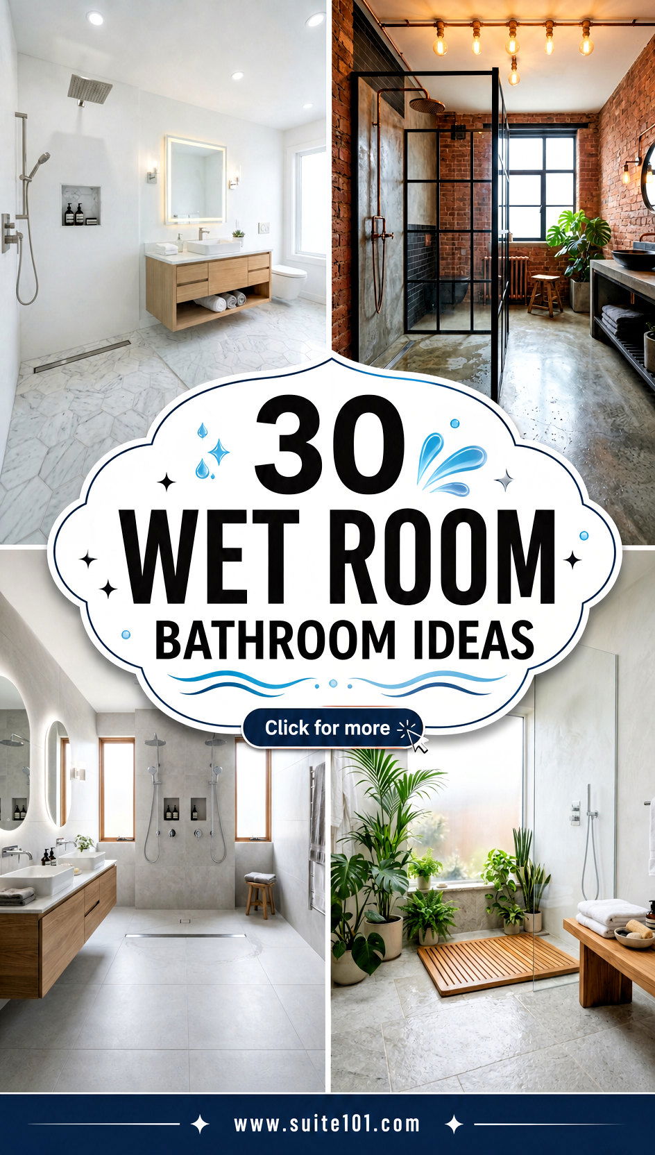 30 Wet Room Bathroom Ideas for a Spa-Like Shower Experience - 30 Wet Room Bathroom Ideas for a Spa-Like Shower Experience