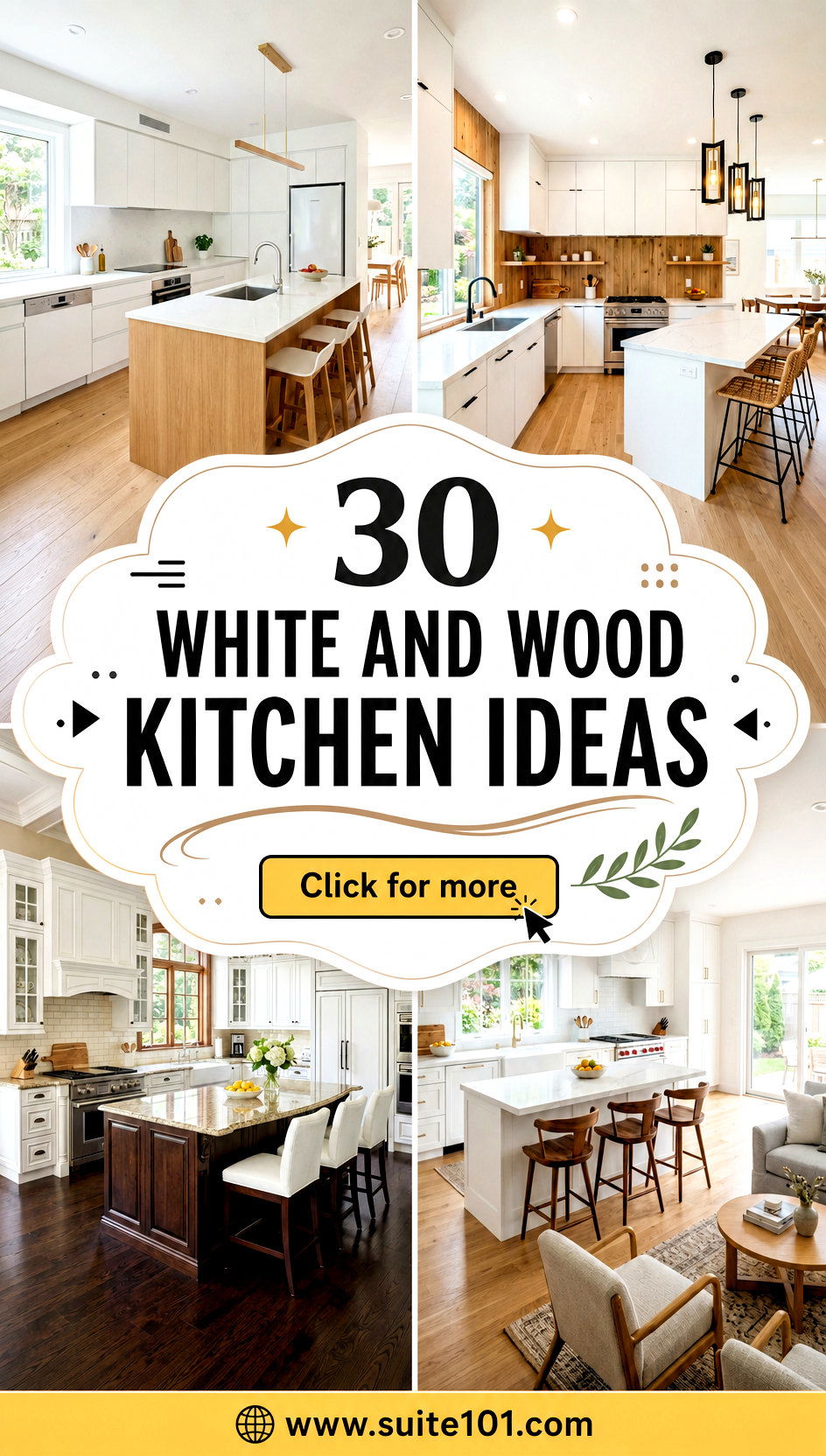 30 White And Wood Kitchen Ideas for Bright Cozy Style Every Day - 30 White And Wood Kitchen Ideas for Bright, Cozy Style Every Day