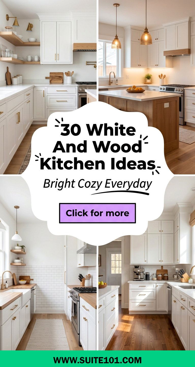 30 White And Wood Kitchen Ideas for Bright Cozy Style Every Day - 30 White And Wood Kitchen Ideas for Bright, Cozy Style Every Day