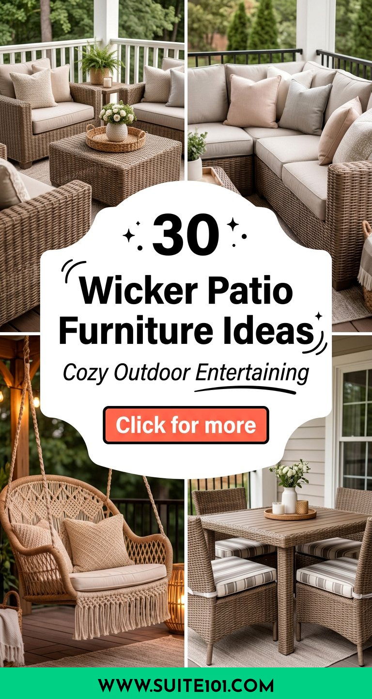 30 Wicker Patio Furniture Ideas for Cozy Outdoor Entertaining - 30 Wicker Patio Furniture Ideas for Cozy Outdoor Entertaining