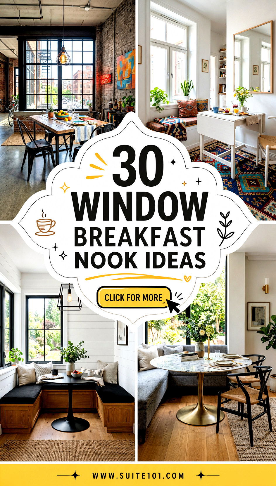 30 Window Breakfast Nook Ideas for Bright Morning Meals - 30 Window Breakfast Nook Ideas for Bright Morning Meals