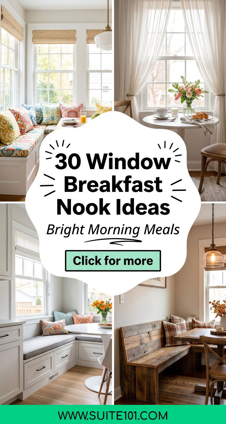 30 Window Breakfast Nook Ideas for Bright Morning Meals - 30 Window Breakfast Nook Ideas for Bright Morning Meals