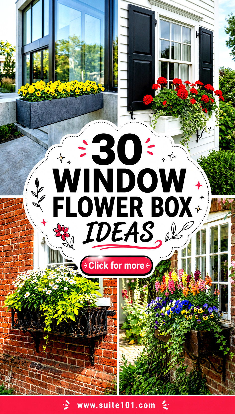 30 Window Flower Box Ideas for Bursting Blooms All Season Long - 30 Window Flower Box Ideas for Bursting Blooms All Season Long
