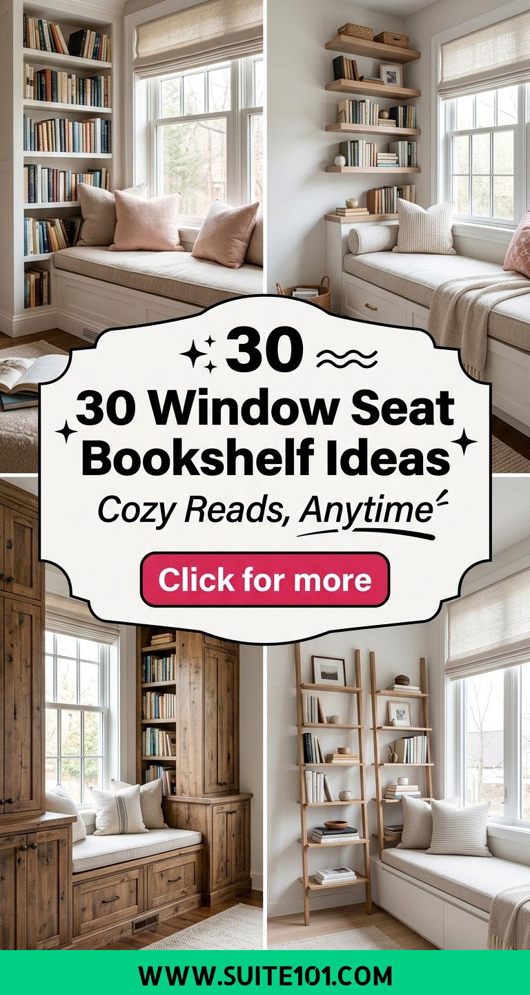 30 Window Seat Bookshelf Ideas for Cozy Reading Nooks Today - 30 Window Seat Bookshelf Ideas for Cozy Reading Nooks Today