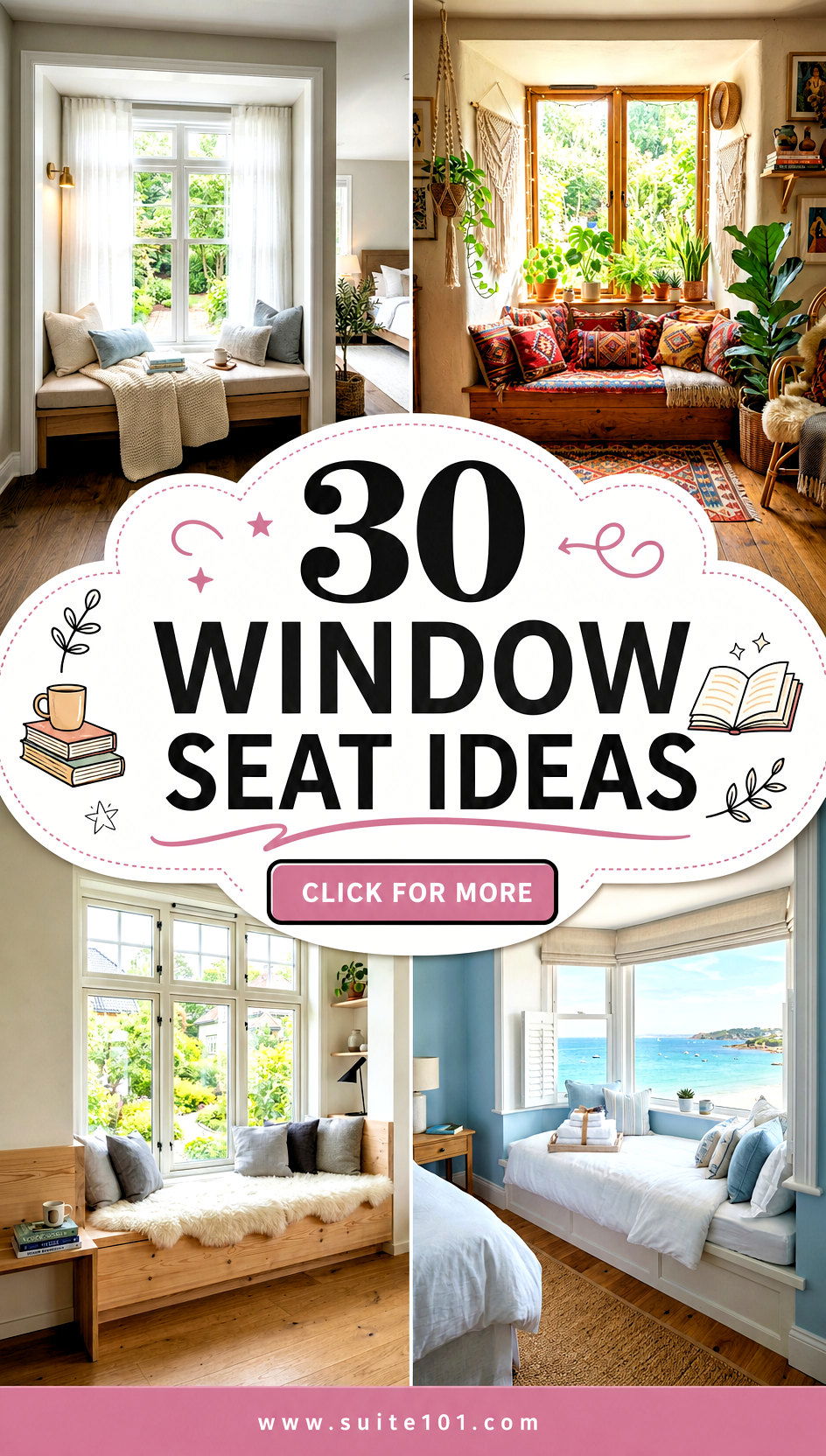 30 Window Seat Ideas to Add Cozy Reading Nooks by Your Windows - 30 Window Seat Ideas to Add Cozy Reading Nooks by Your Windows