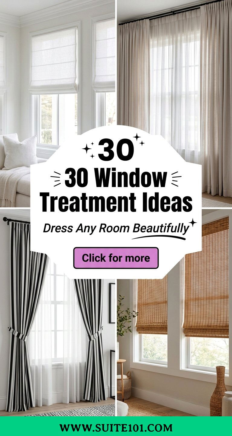 30 Window Treatment Ideas to Dress Any Room Beautifully - 30 Window Treatment Ideas to Dress Any Room Beautifully
