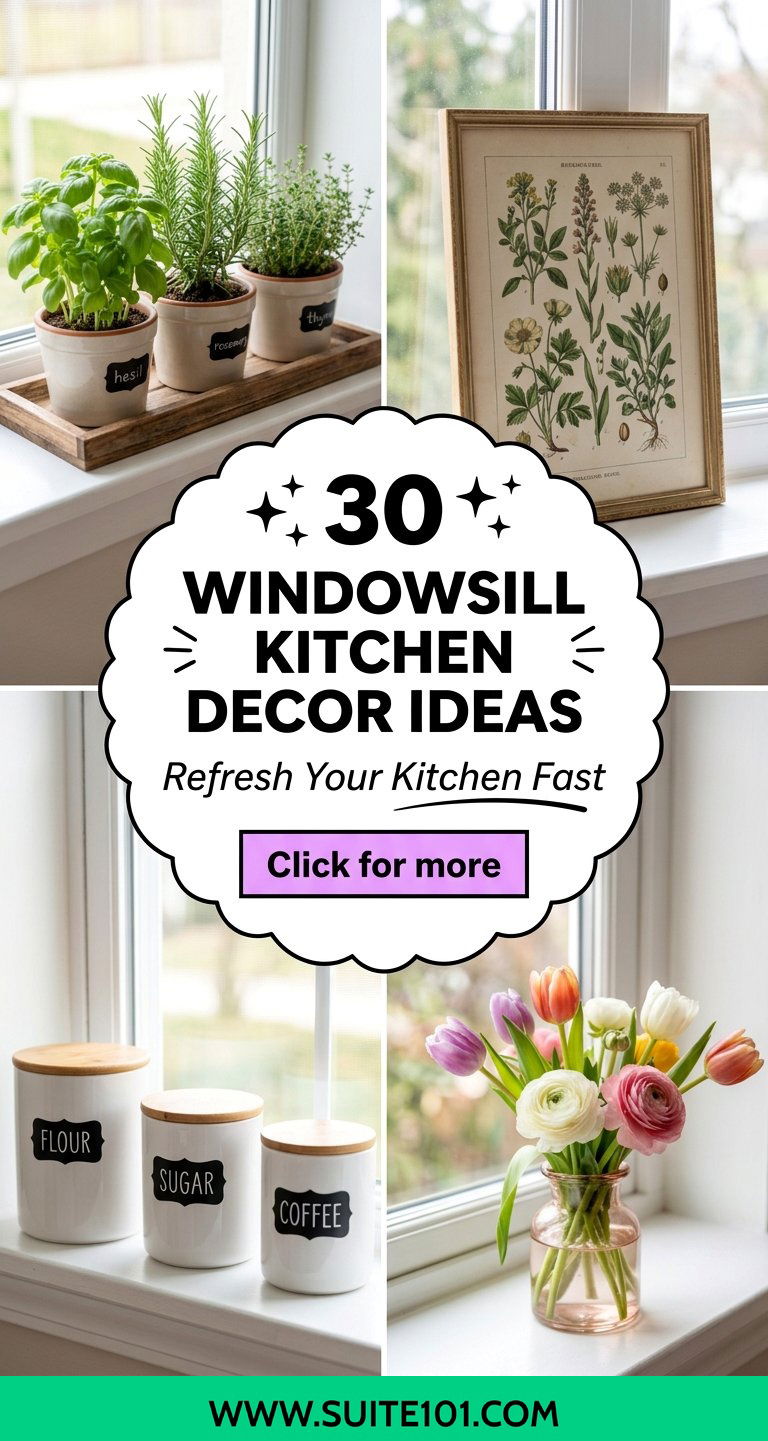 30 Windowsill Kitchen Decor Ideas to Refresh Your Space - 30 Windowsill Kitchen Decor Ideas to Refresh Your Space