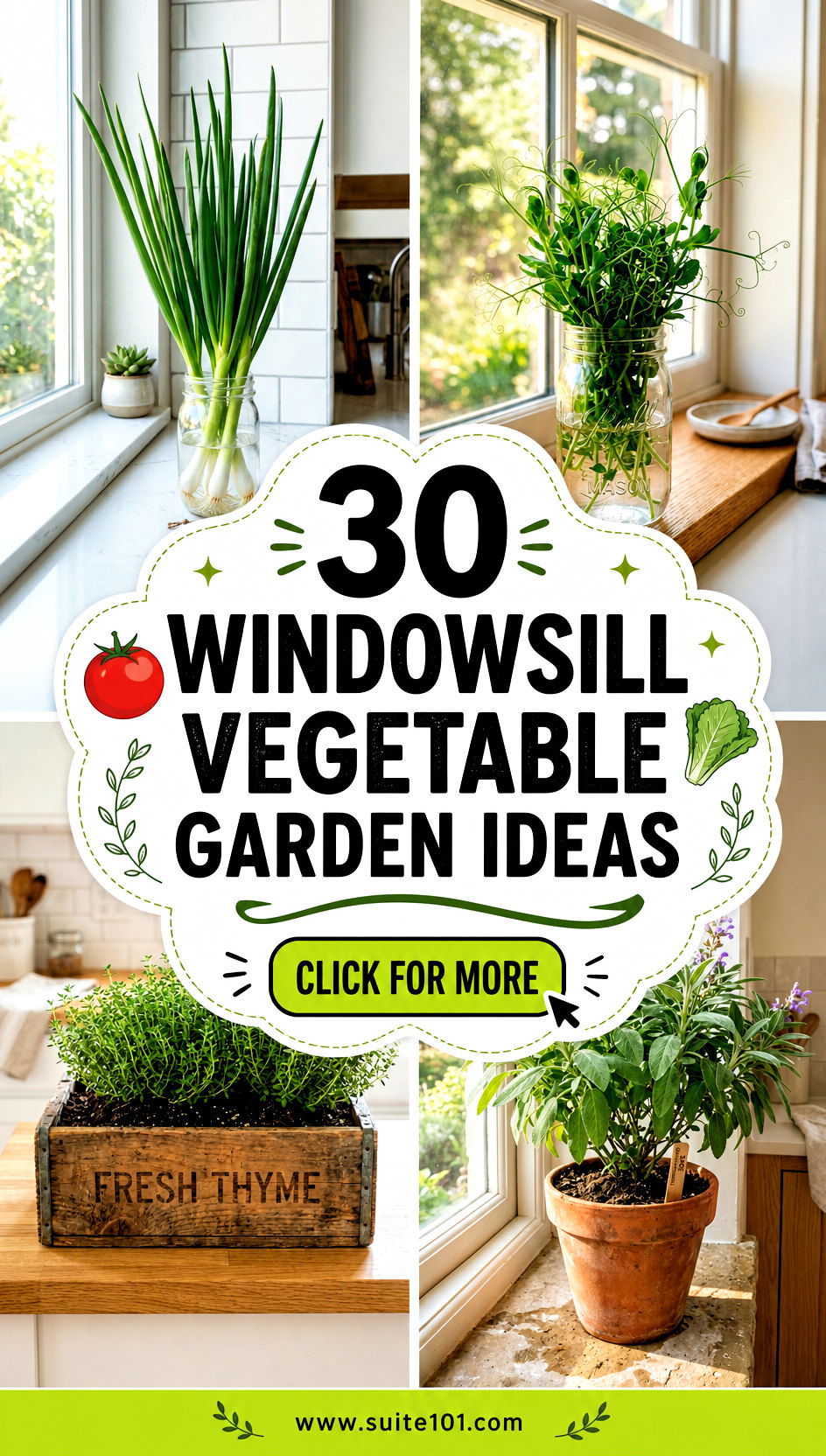 30 Windowsill Vegetable Garden Ideas to Grow Fresh Herbs Indoors - 30 Windowsill Vegetable Garden Ideas to Grow Fresh Herbs Indoors
