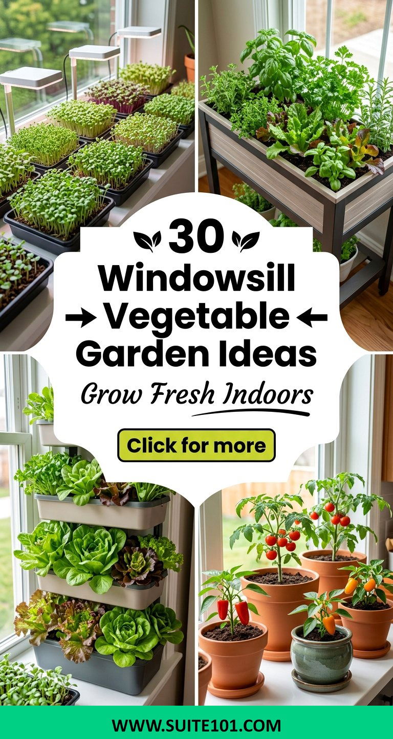 30 Windowsill Vegetable Garden Ideas to Grow Fresh Herbs Indoors - 30 Windowsill Vegetable Garden Ideas to Grow Fresh Herbs Indoors