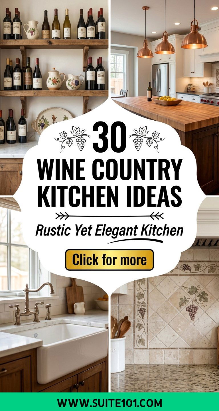 30 Wine Country Kitchen Ideas for Rustic Elegant Style - 30 Wine Country Kitchen Ideas for Rustic, Elegant Style