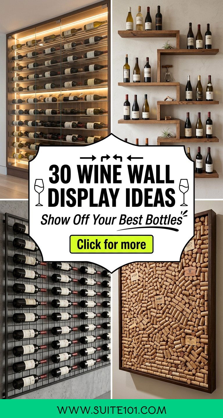 30 Wine Wall Display Ideas to Show Off Your Collection Proudly - 30 Wine Wall Display Ideas to Show Off Your Collection Proudly