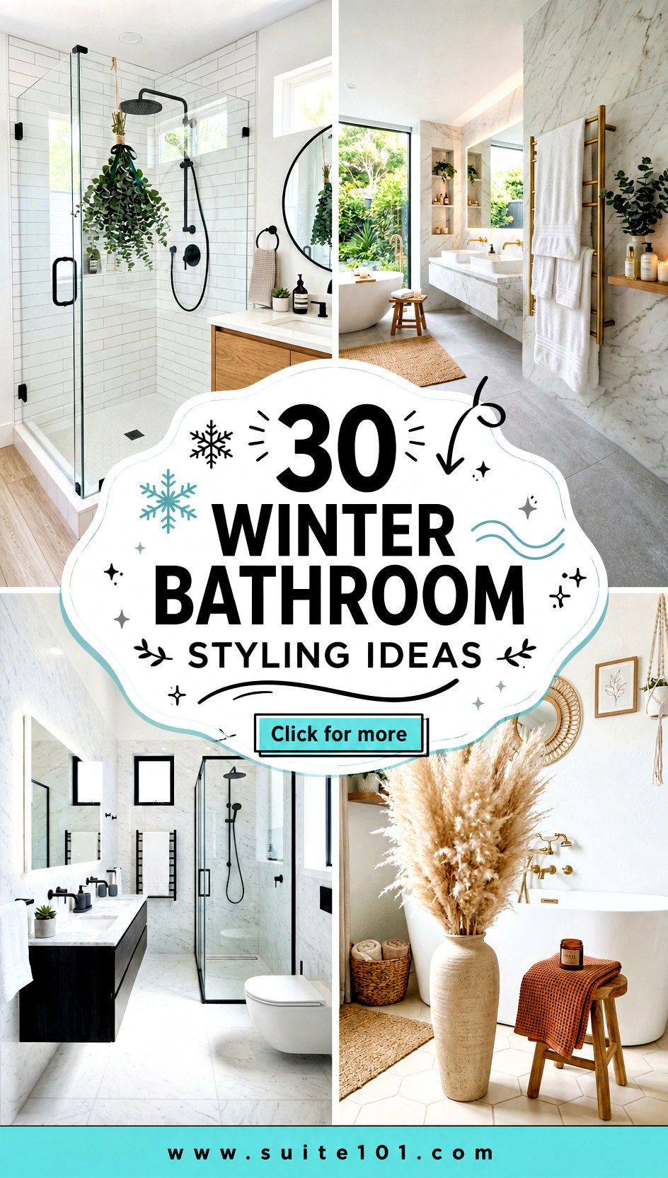 30 Winter Bathroom Styling Ideas for a Spa-Like Cozy Escape - 30 Winter Bathroom Styling Ideas for a Spa-Like Cozy Escape