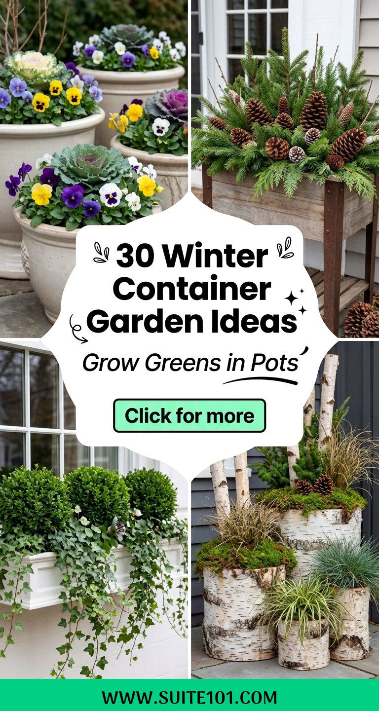 30 Winter Container Garden Ideas to Grow Greens in Pots - 30 Winter Container Garden Ideas to Grow Greens in Pots