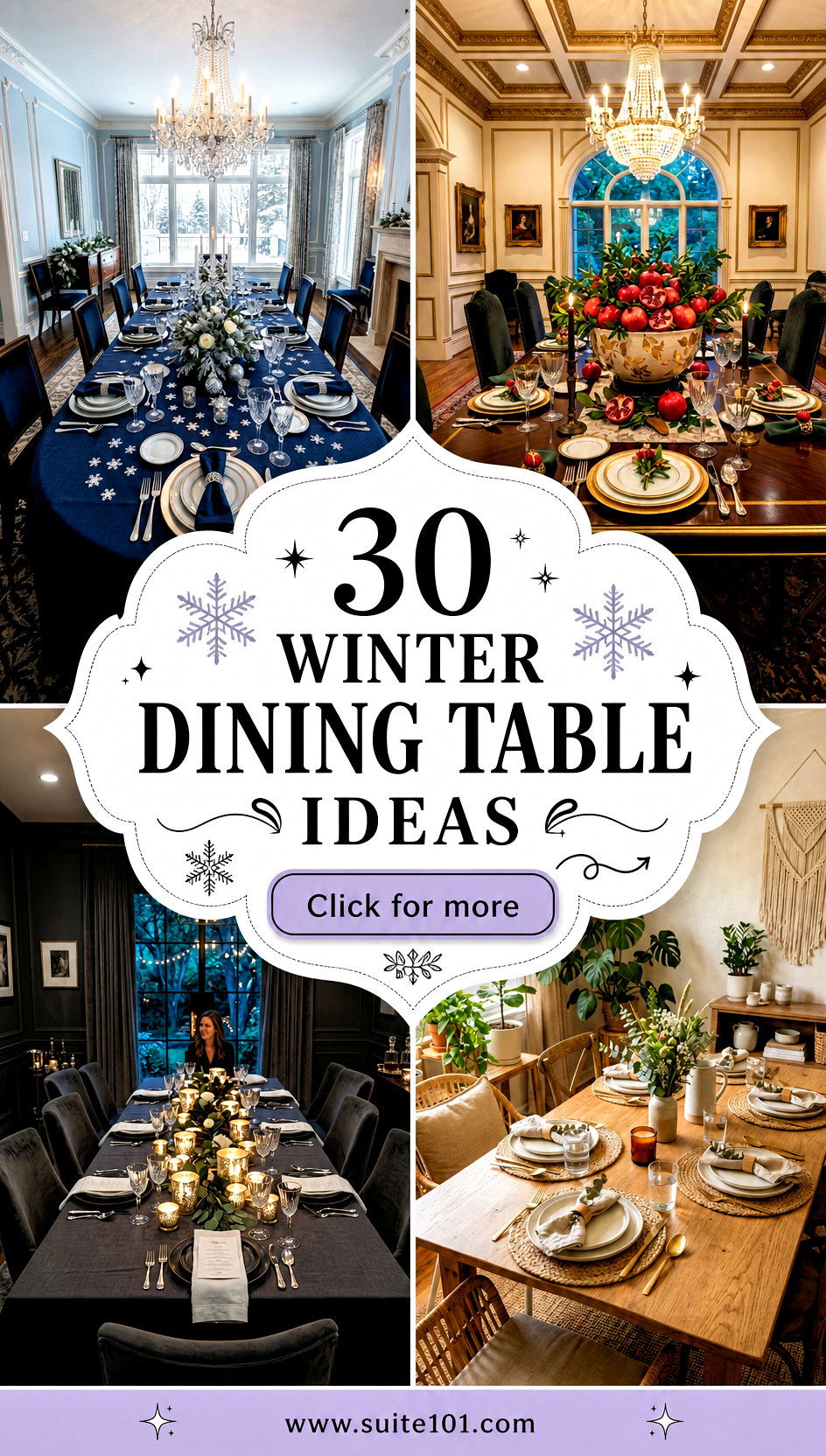 30 Winter Dining Table Ideas for Stunning Seasonal Gatherings - 30 Winter Dining Table Ideas for Stunning Seasonal Gatherings