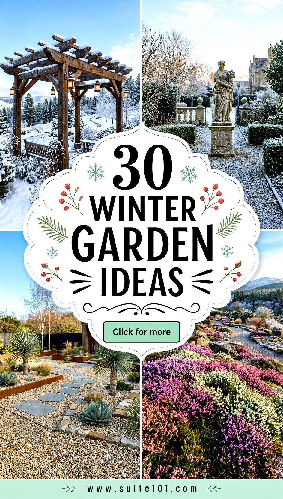 30 Winter Garden Ideas for Color Texture and Cold-Night Cheer - 30 Winter Garden Ideas for Color, Texture, and Cold-Night Cheer