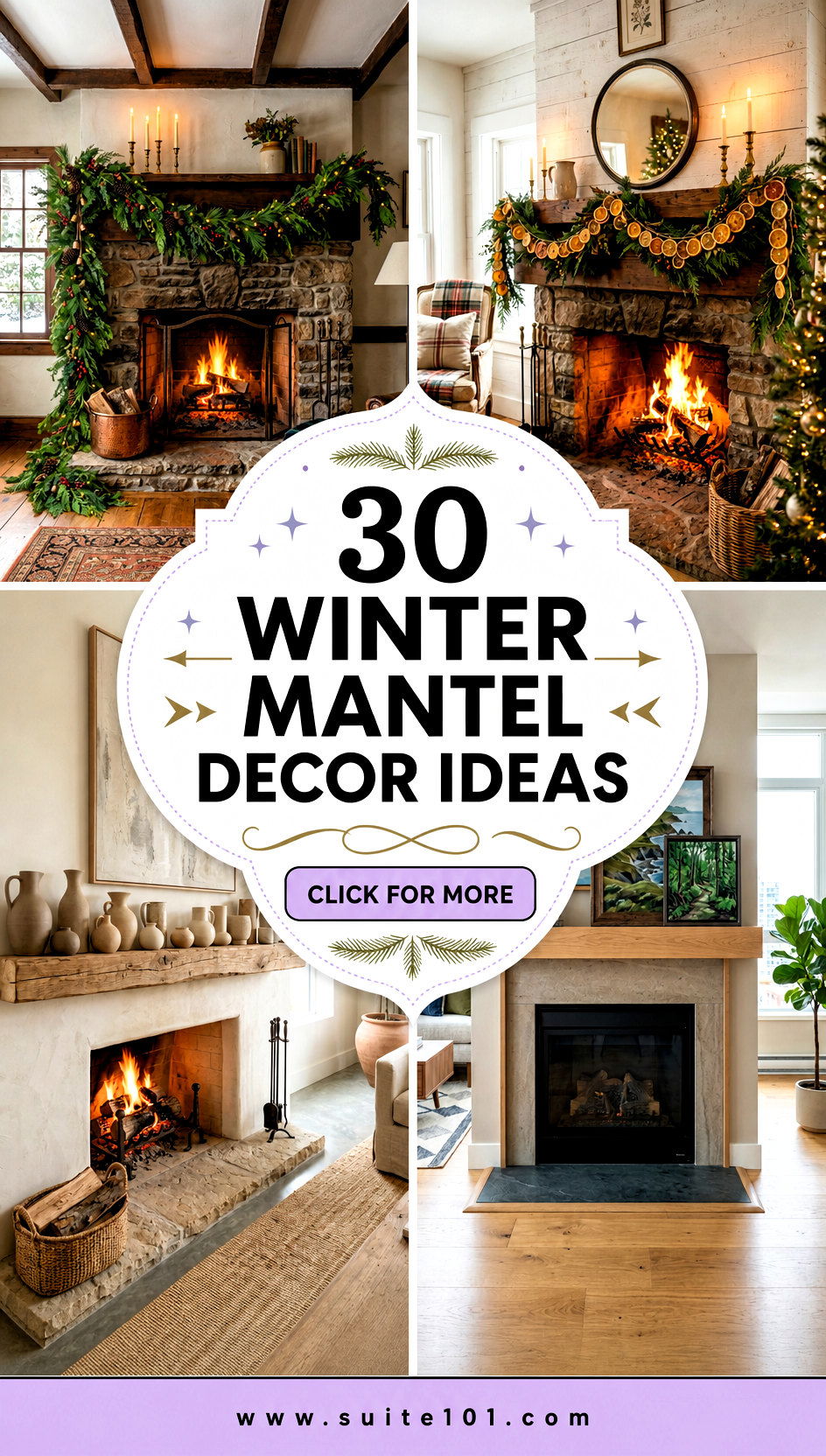 30 Winter Mantel Decor Ideas for Cozy Seasonal Charm Every Day - 30 Winter Mantel Decor Ideas for Cozy Seasonal Charm Every Day