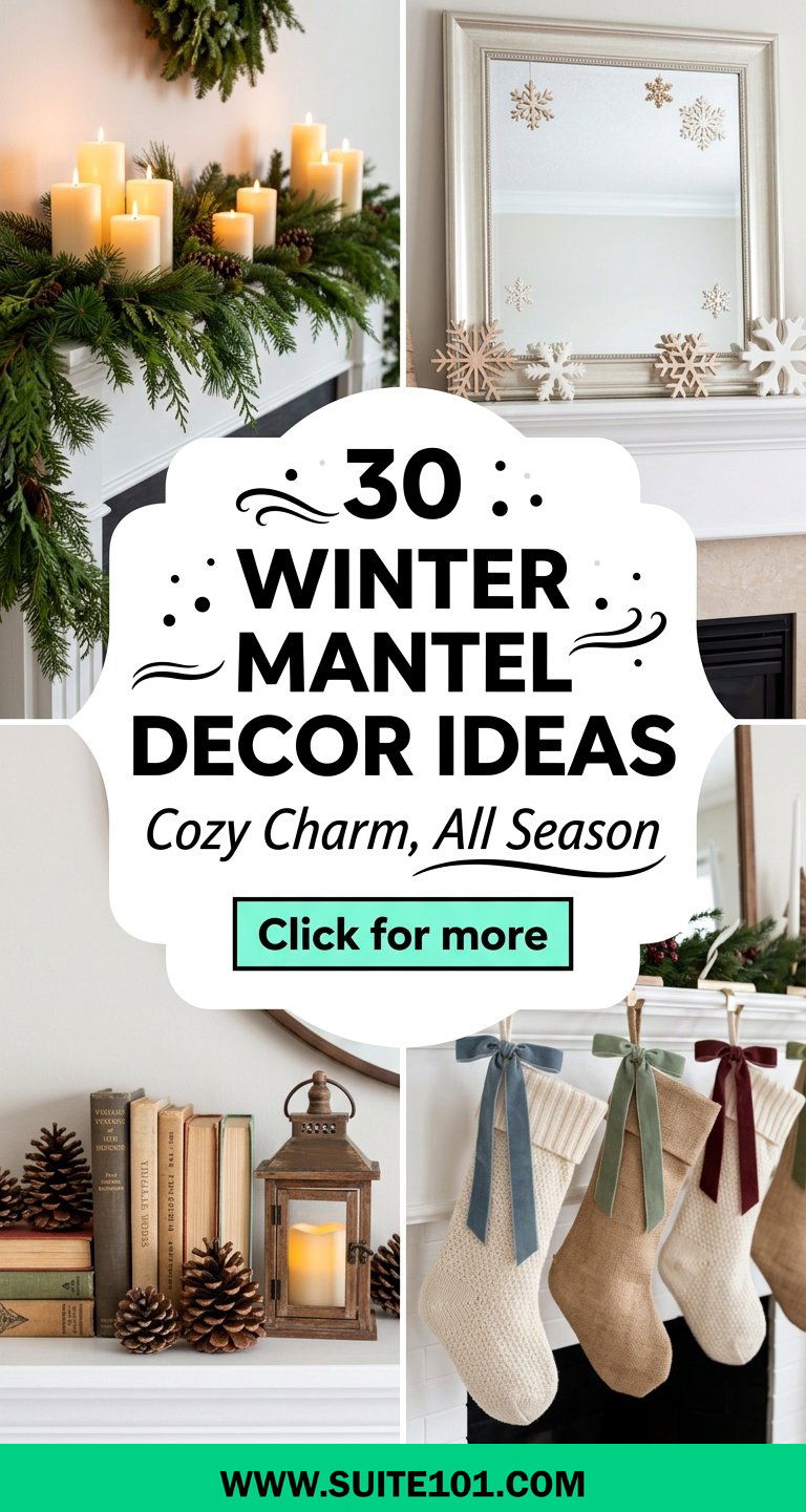 30 Winter Mantel Decor Ideas for Cozy Seasonal Charm Every Day - 30 Winter Mantel Decor Ideas for Cozy Seasonal Charm Every Day