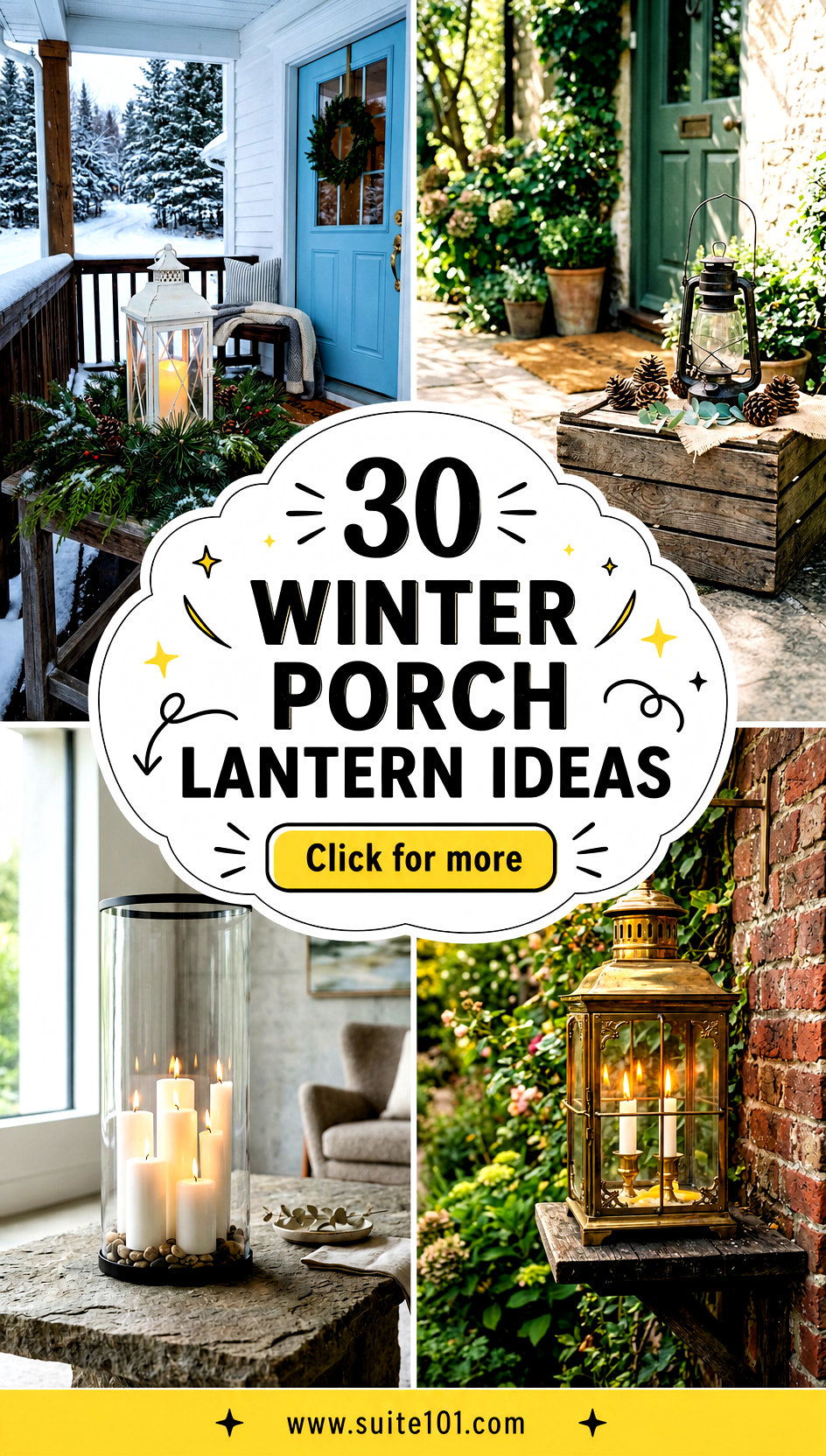 30 Winter Porch Lantern Ideas for Bright Cozy Nights Ahead - 30 Winter Porch Lantern Ideas for Bright, Cozy Nights Ahead