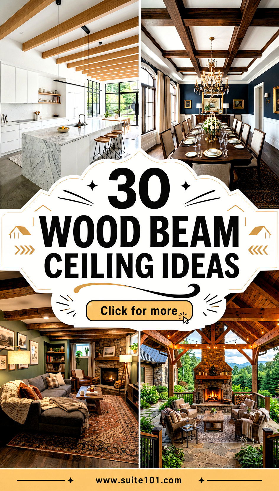 30 Wood Beam Ceiling Ideas to Elevate Your Living Space - 30 Wood Beam Ceiling Ideas to Elevate Your Living Space