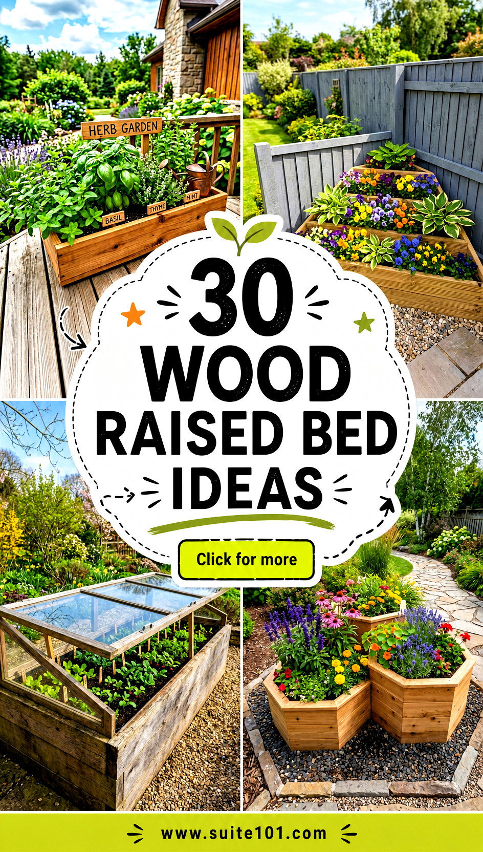30 Wood Raised Bed Ideas for Bigger Harvests in Every Season - 30 Wood Raised Bed Ideas for Bigger Harvests in Every Season