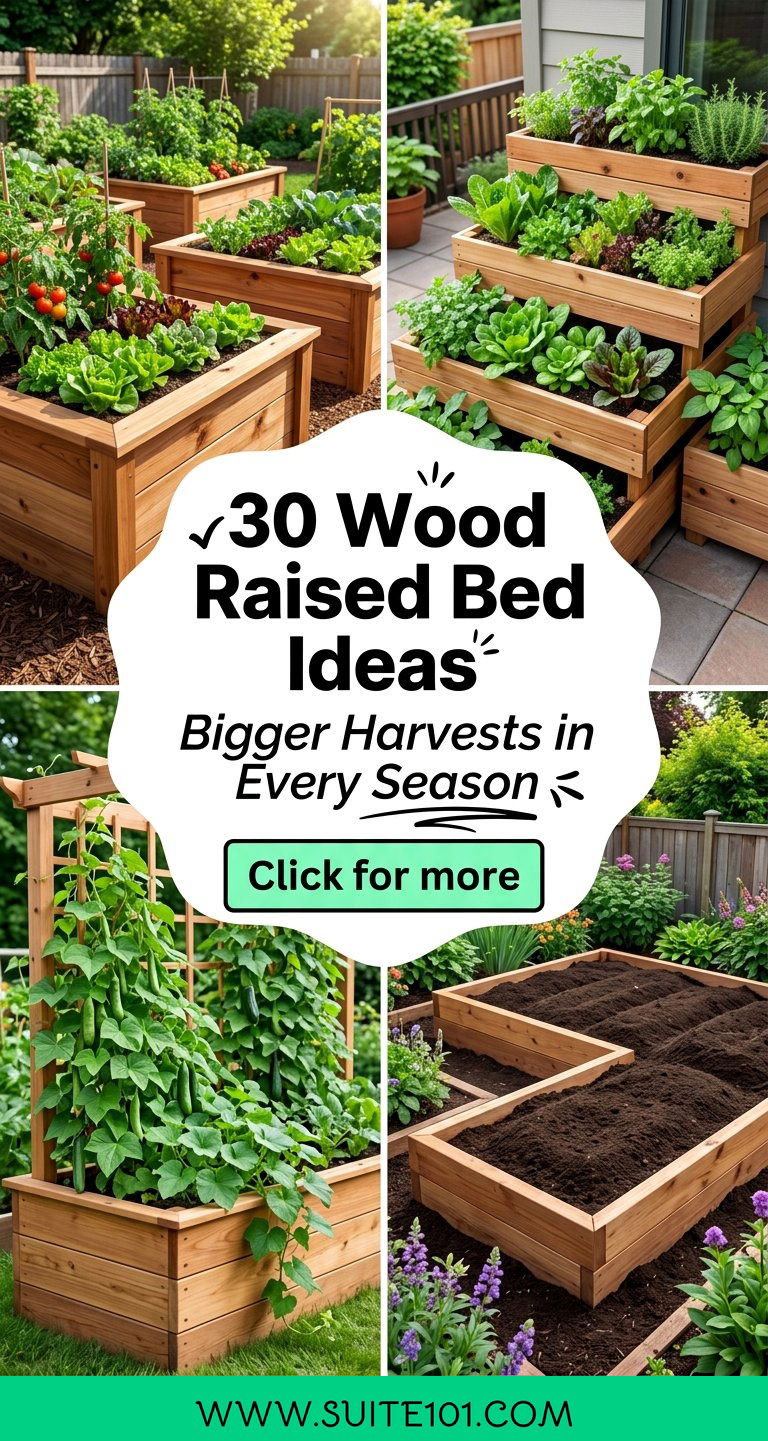 30 Wood Raised Bed Ideas for Bigger Harvests in Every Season - 30 Wood Raised Bed Ideas for Bigger Harvests in Every Season