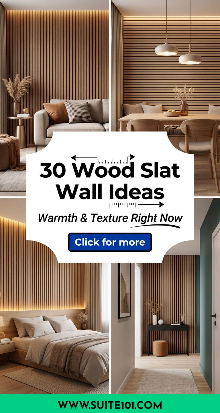 30 Wood Slat Wall Ideas That Add Warmth and Texture Right Now - 30 Wood Slat Wall Ideas That Add Warmth and Texture Right Now