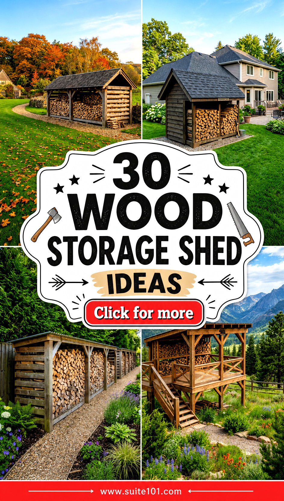 30 Wood Storage Shed Ideas to Organize Everything Neatly - 30 Wood Storage Shed Ideas to Organize Everything Neatly