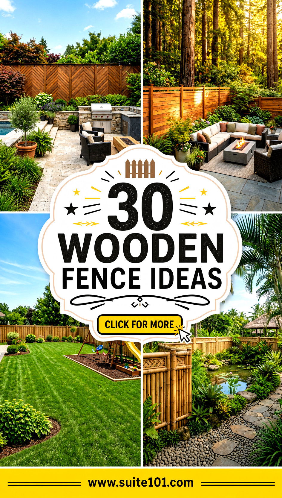 30 Wooden Fence Ideas for Privacy Style and Curb Appeal - 30 Wooden Fence Ideas for Privacy, Style, and Curb Appeal