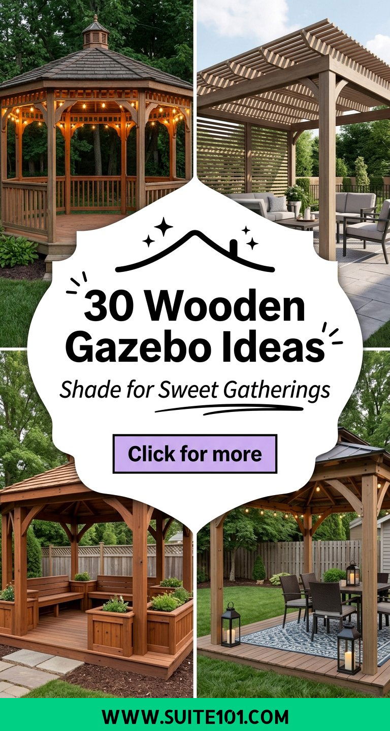 30 Wooden Gazebo Ideas for Shade Charm and Backyard Gatherings - 30 Wooden Gazebo Ideas for Shade, Charm, and Backyard Gatherings