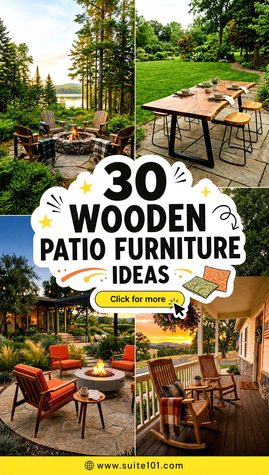 30 Wooden Patio Furniture Ideas for a Cozy Outdoor Living Setup - 30 Wooden Patio Furniture Ideas for a Cozy Outdoor Living Setup