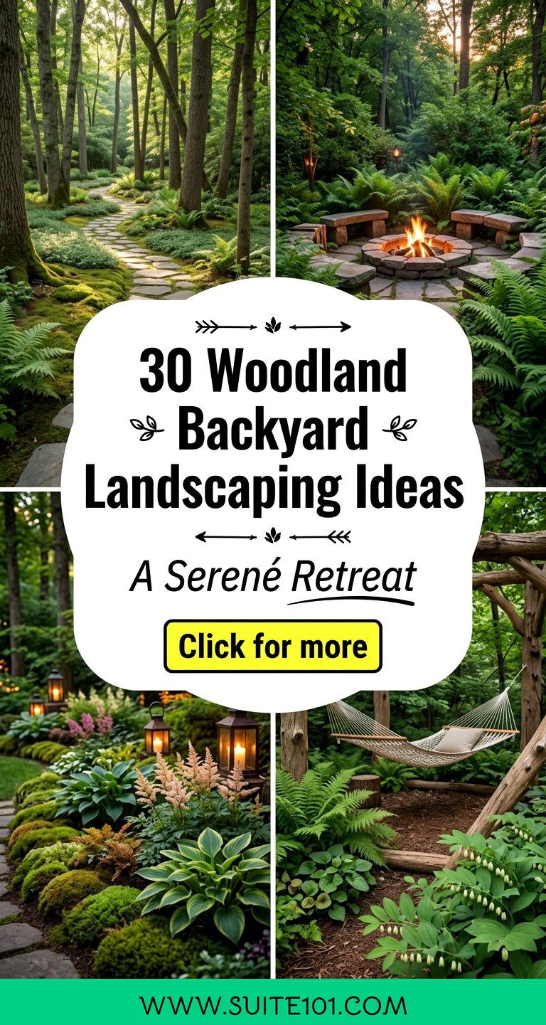 30 Woodland Backyard Landscaping Ideas for a Serene Retreat - 30 Woodland Backyard Landscaping Ideas for a Serene Retreat