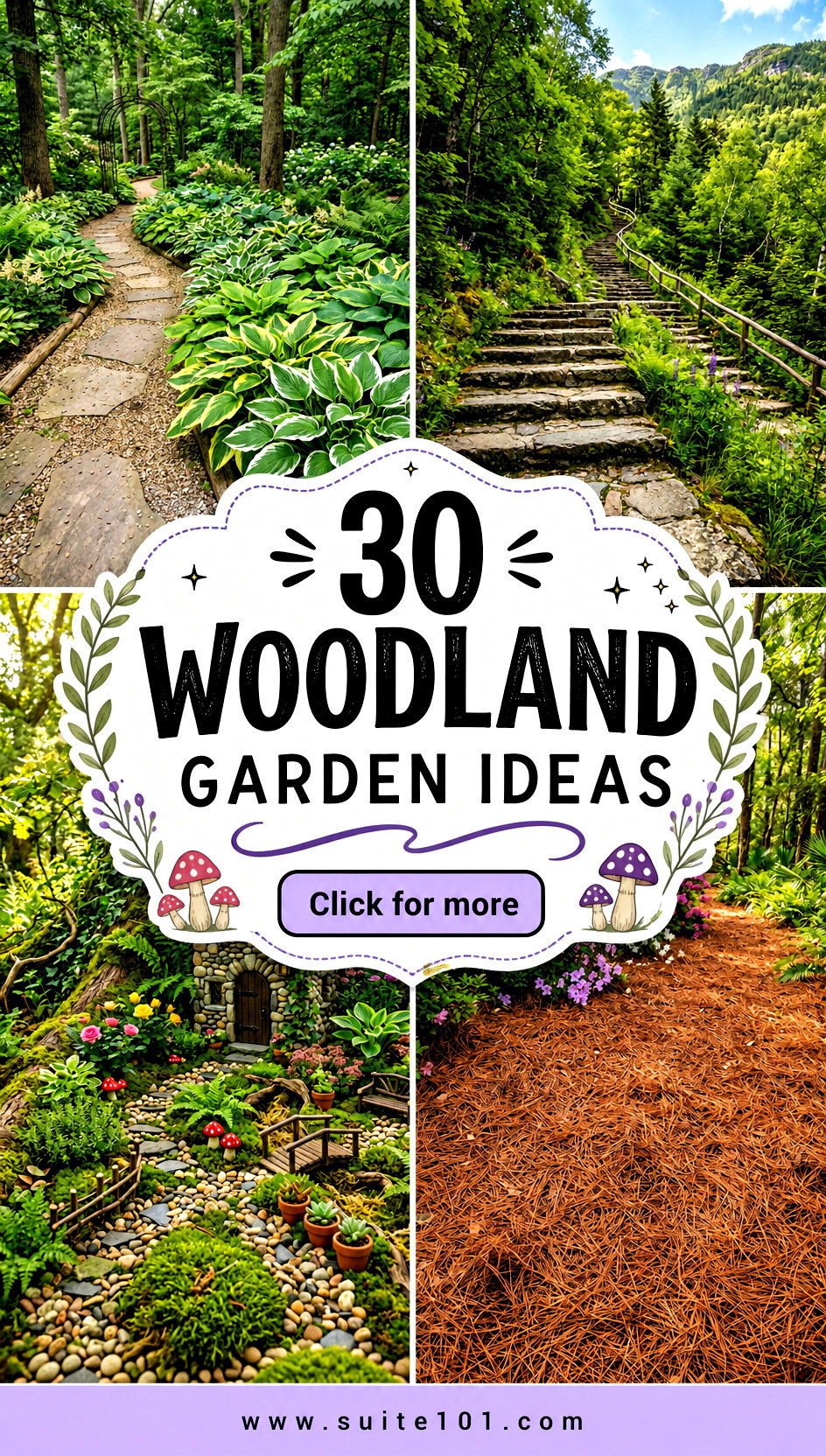 30 Woodland Garden Ideas to Create a Magical Yard Right Away - 30 Woodland Garden Ideas to Create a Magical Yard Right Away