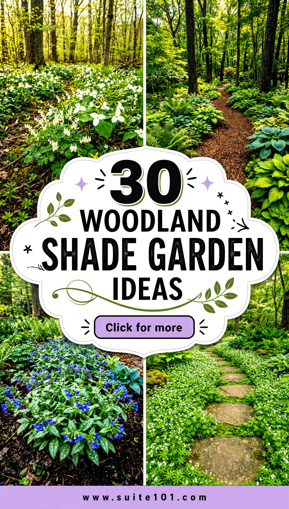 30 Woodland Shade Garden Ideas to Thrive Under Trees and Vines - 30 Woodland Shade Garden Ideas to Thrive Under Trees and Vines