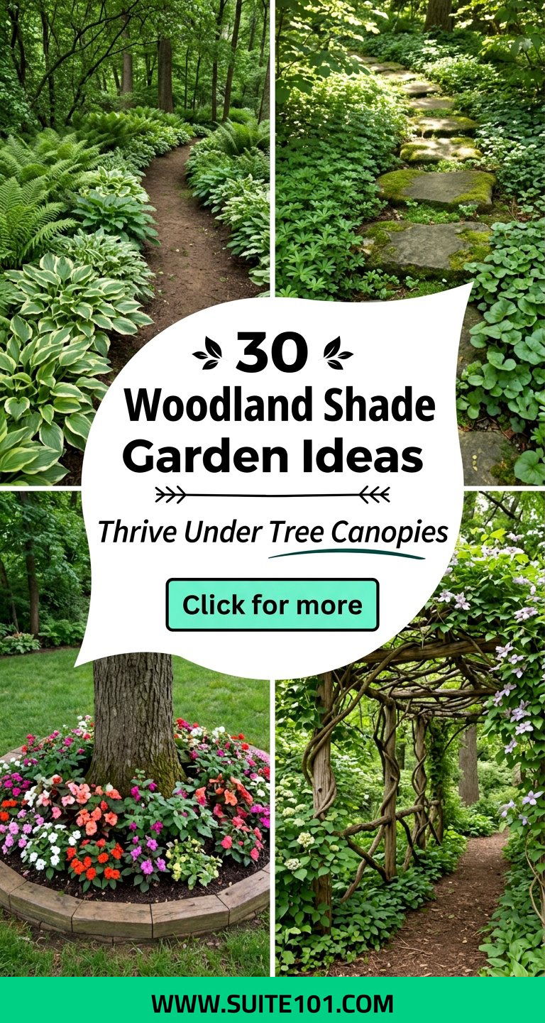 30 Woodland Shade Garden Ideas to Thrive Under Trees and Vines - 30 Woodland Shade Garden Ideas to Thrive Under Trees and Vines