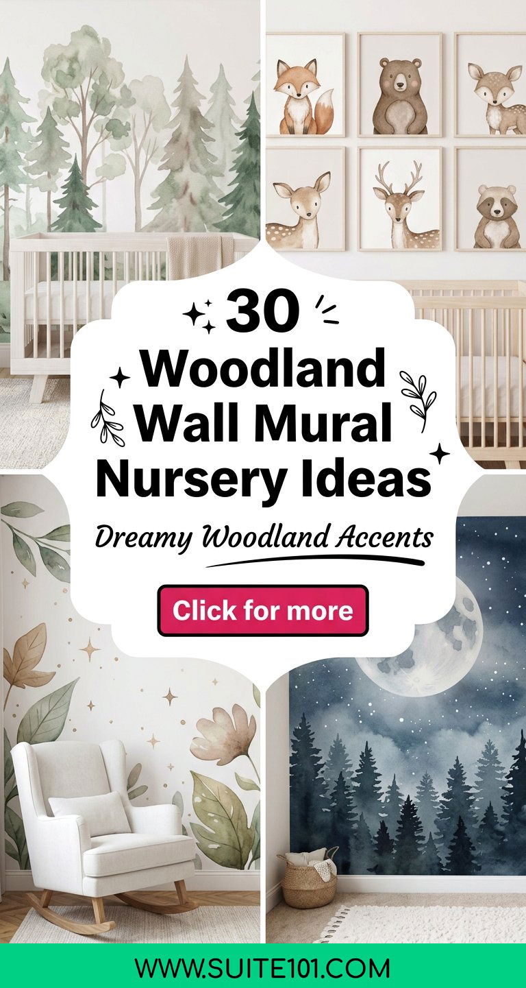 30 Woodland Wall Mural Nursery Ideas for Magical Accent Walls - 30 Woodland Wall Mural Nursery Ideas for Magical Accent Walls