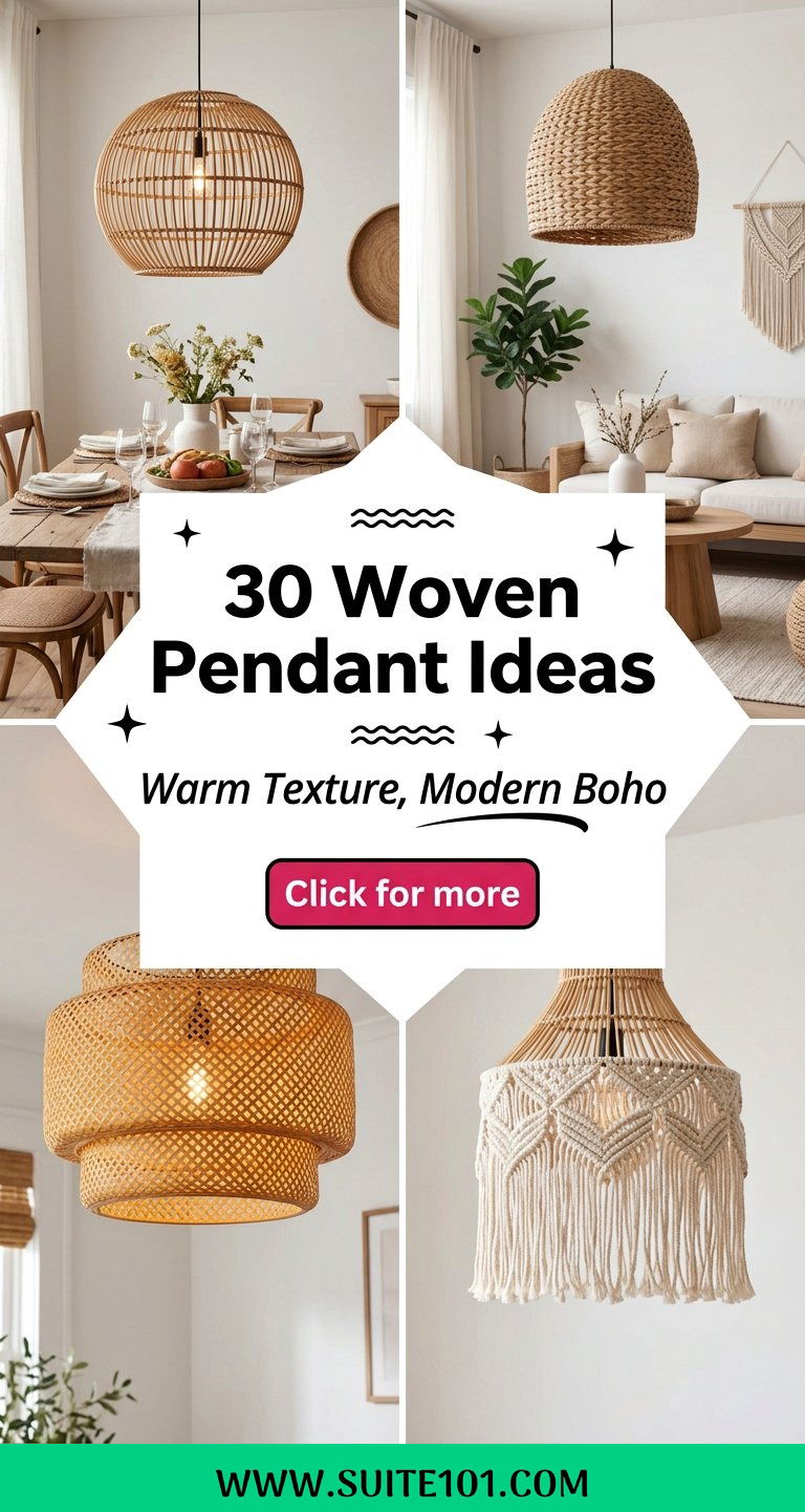 30 Woven Pendant Ideas for Warm Texture and Modern Boho Style - 30 Woven Pendant Ideas for Warm Texture and Modern Boho Style