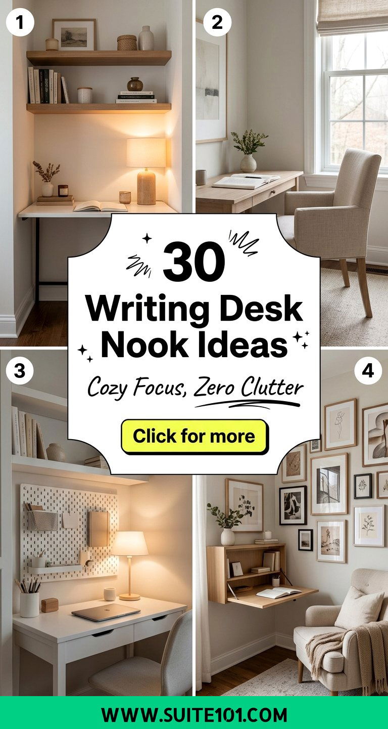 30 Writing Desk Nook Ideas for Cozy Focus and Better Productivity - 30 Writing Desk Nook Ideas for Cozy Focus and Better Productivity
