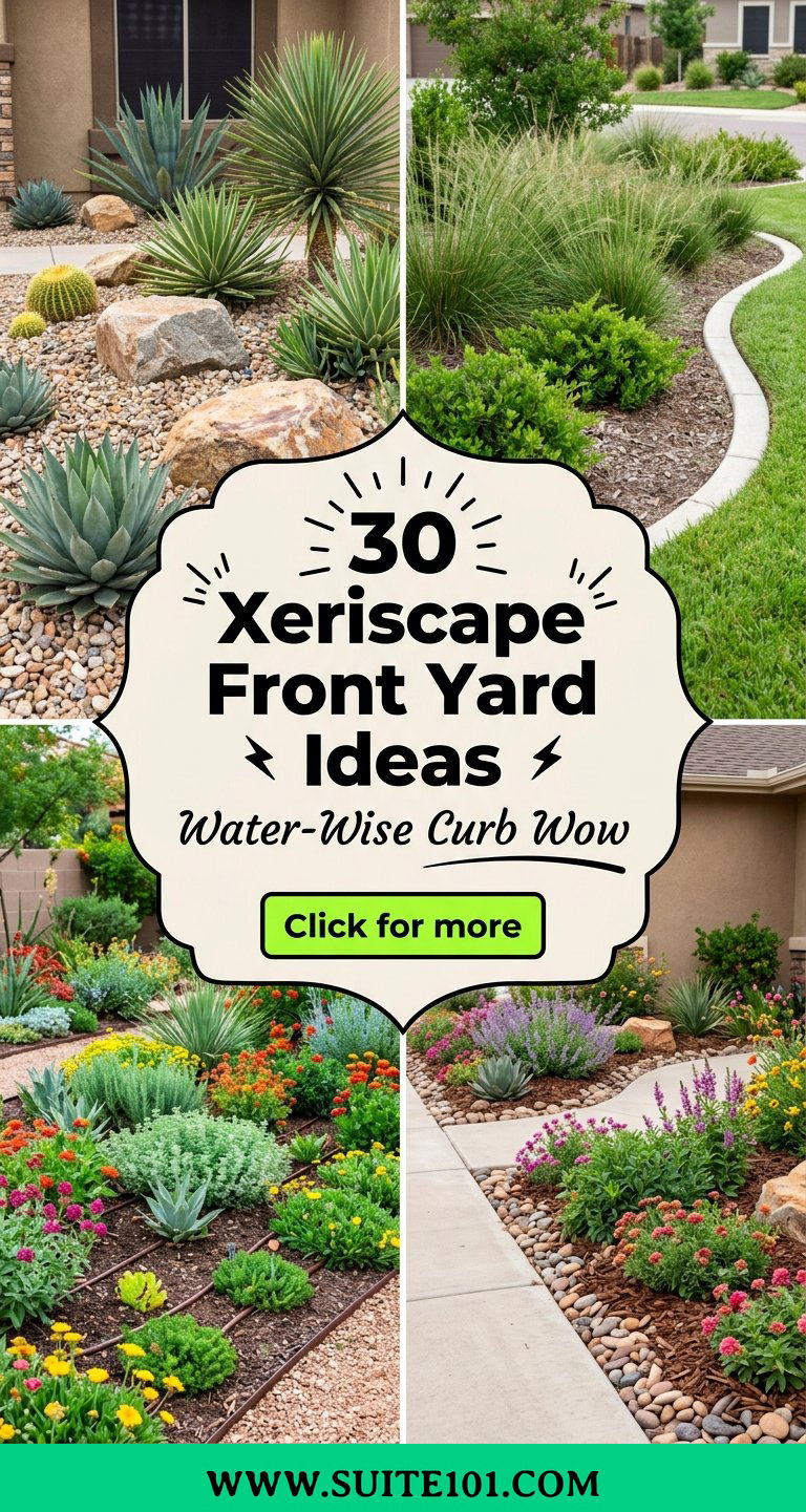 30 Xeriscape Front Yard Ideas for a Water-Wise Beautiful Home - 30 Xeriscape Front Yard Ideas for a Water-Wise, Beautiful Home