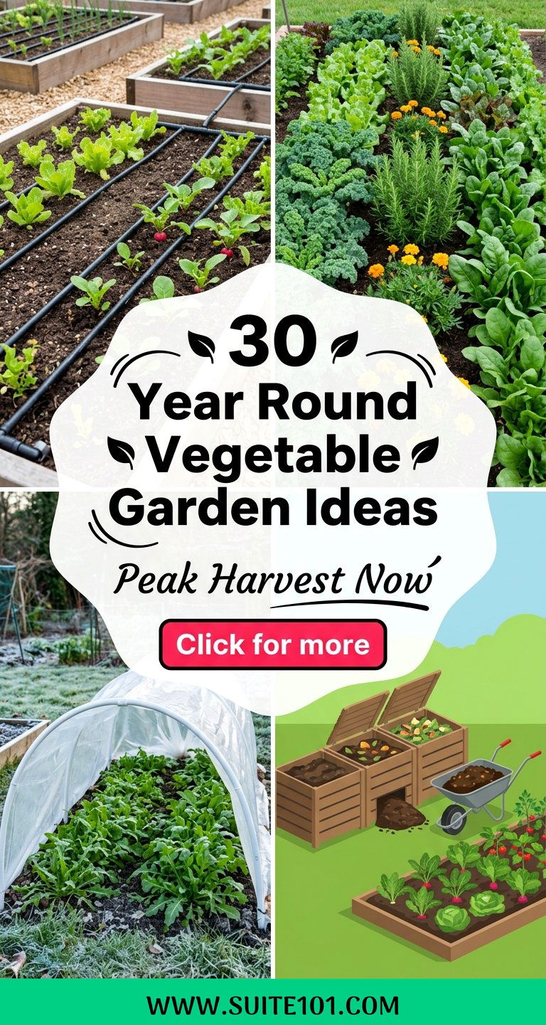 30 Year Round Vegetable Garden Ideas for Peak Harvest Now - 30 Year Round Vegetable Garden Ideas for Peak Harvest Now