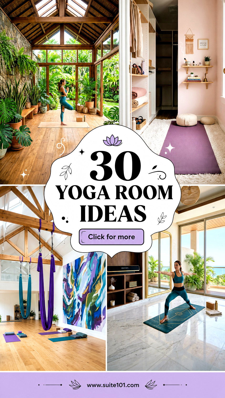 30 Yoga Room Ideas for a Calming Space to Stretch and Breathe - 30 Yoga Room Ideas for a Calming Space to Stretch and Breathe