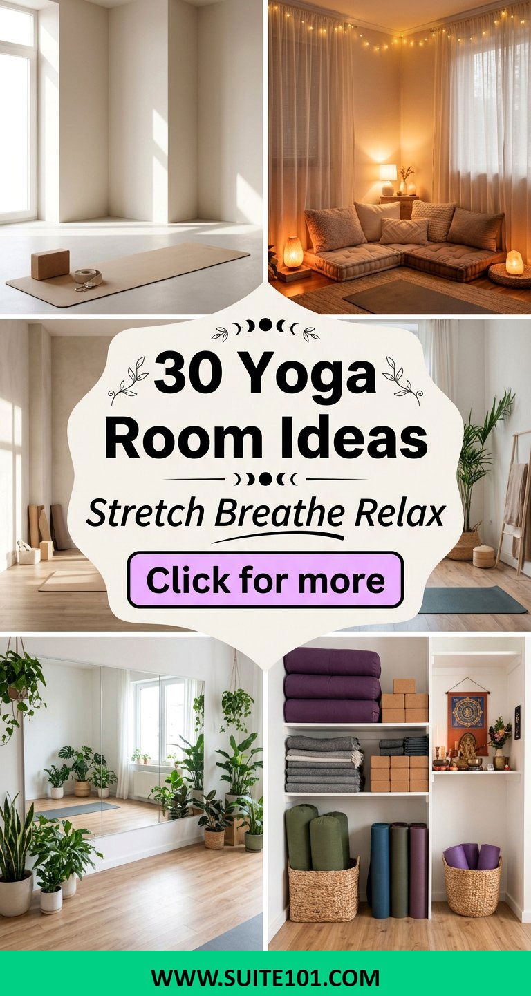 30 Yoga Room Ideas for a Calming Space to Stretch and Breathe - 30 Yoga Room Ideas for a Calming Space to Stretch and Breathe