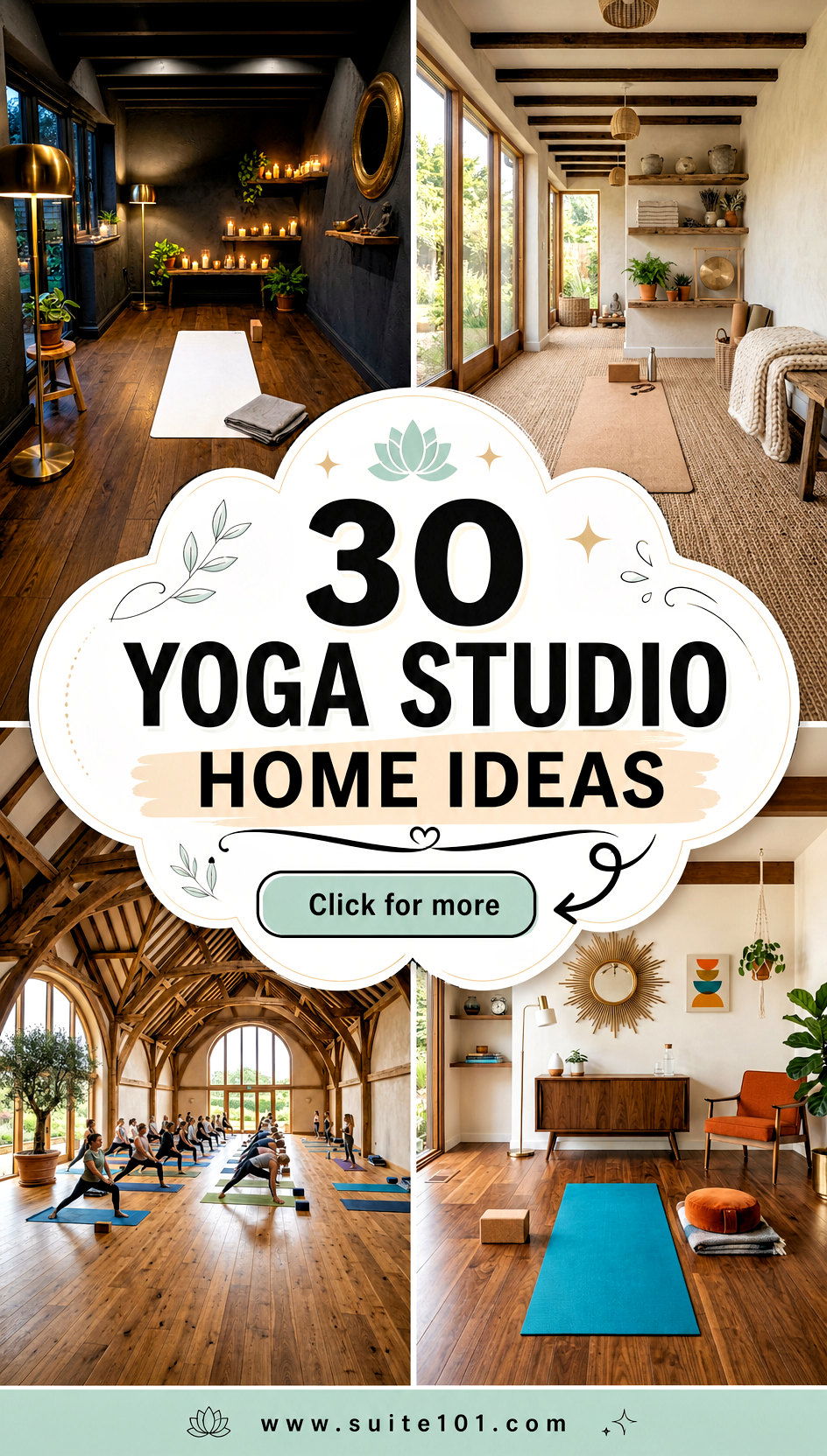 30 Yoga Studio Home Ideas to Create a Calm Focused Space - 30 Yoga Studio Home Ideas to Create a Calm Focused Space