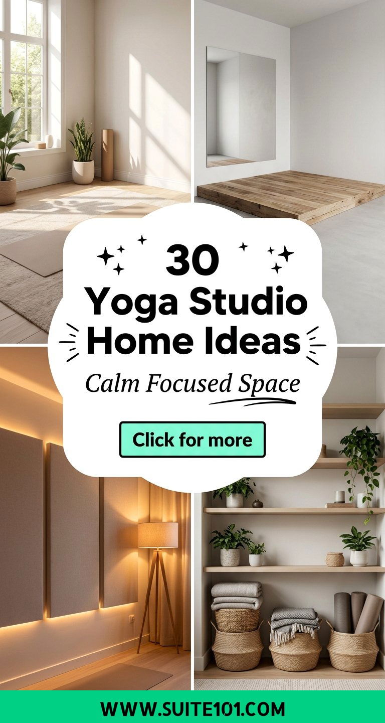 30 Yoga Studio Home Ideas to Create a Calm Focused Space - 30 Yoga Studio Home Ideas to Create a Calm Focused Space