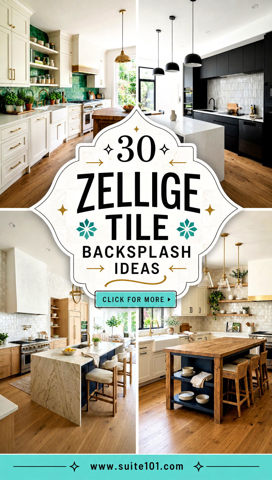 30 Zellige Tile Backsplash Ideas for a Lively Modern Kitchen - 30 Zellige Tile Backsplash Ideas for a Lively Modern Kitchen