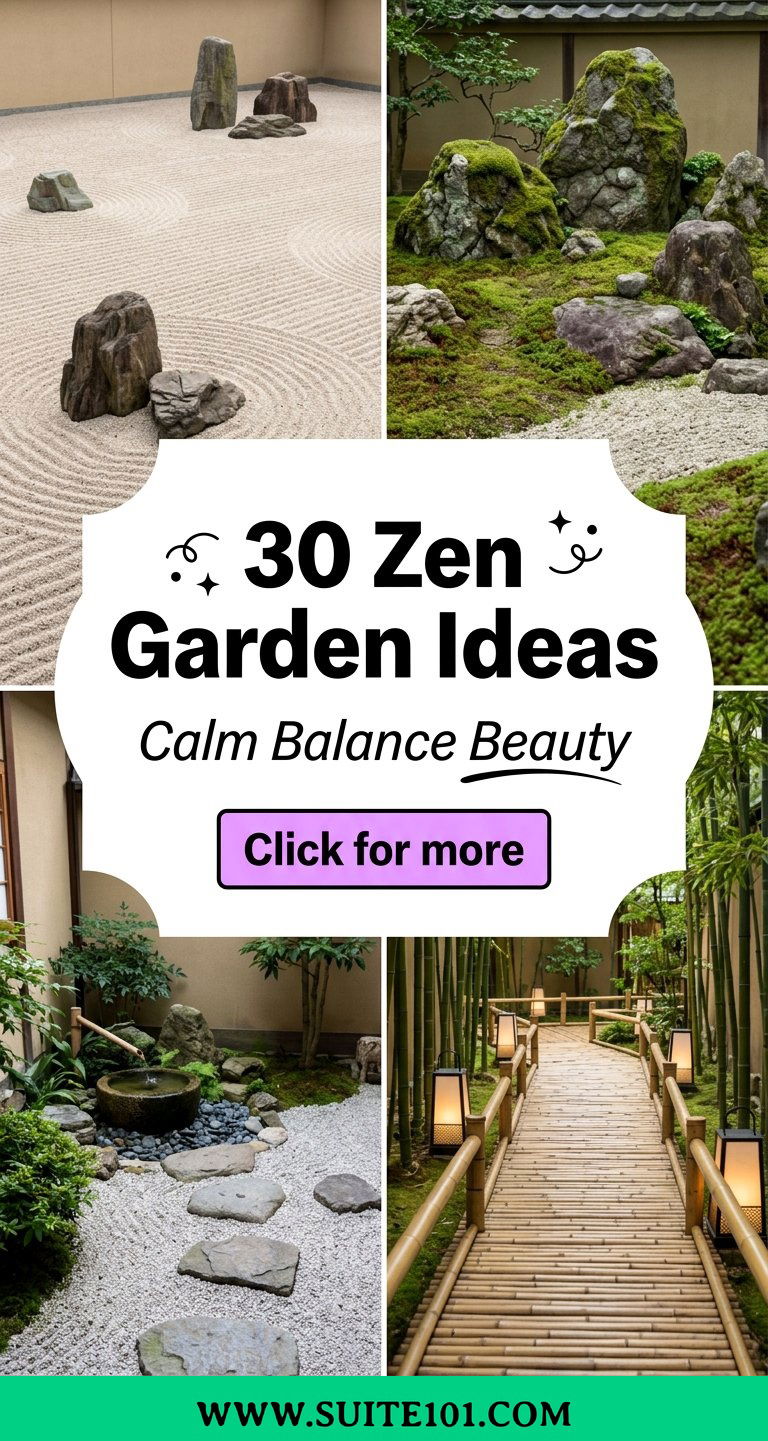 30 Zen Garden Ideas to Create Calm Balance and Beauty - 30 Zen Garden Ideas to Create Calm, Balance, and Beauty