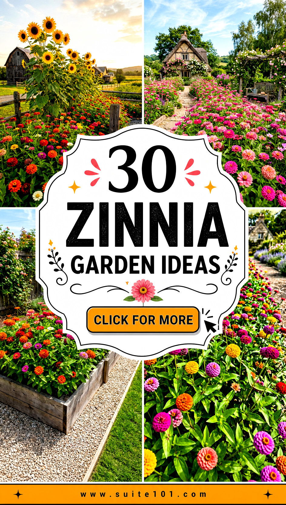 30 Zinnia Garden Ideas for Bursting Color All Summer Long - 30 Zinnia Garden Ideas for Bursting Color All Summer Long
