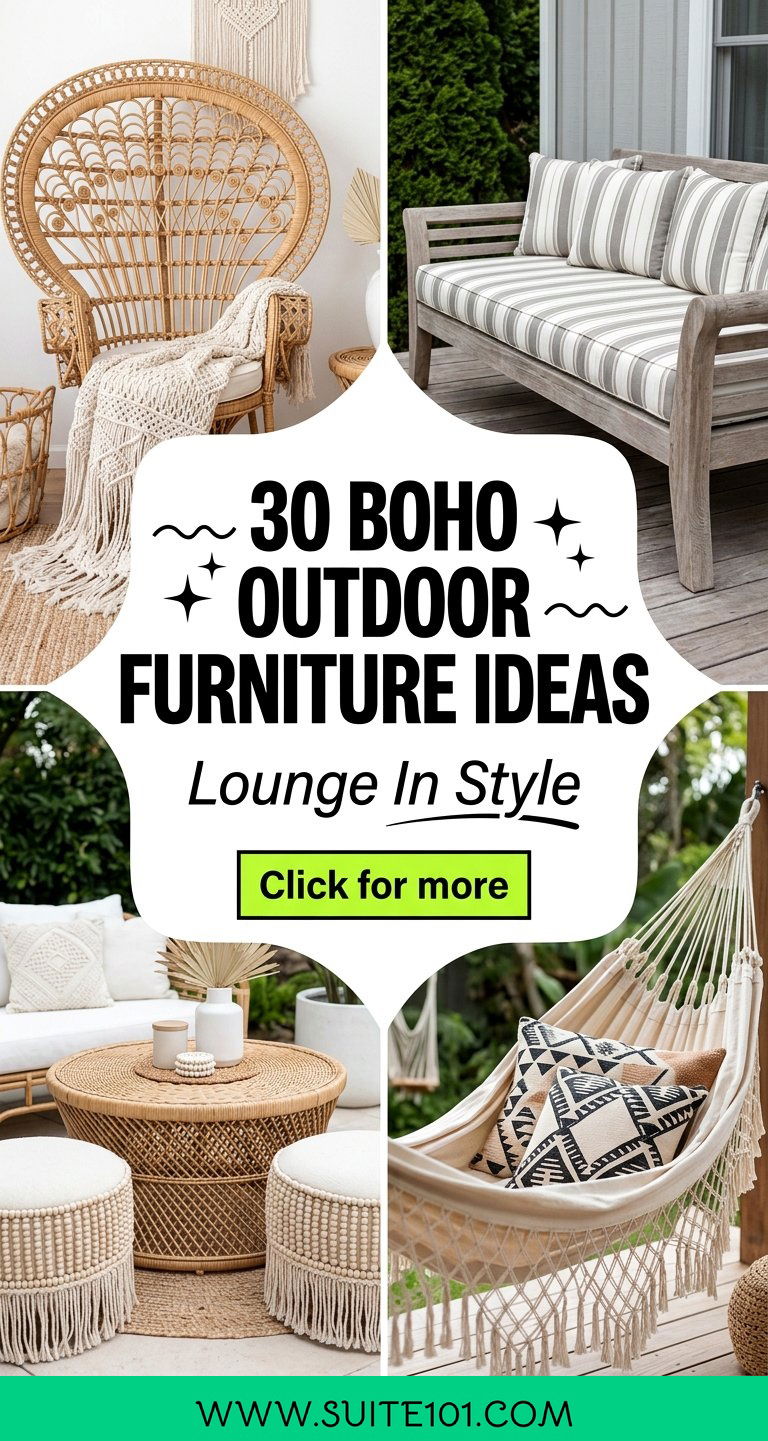 30 boho outdoor furniture ideas To Lounge In Style All Summer Long - 30 boho outdoor furniture ideas To Lounge In Style All Summer Long