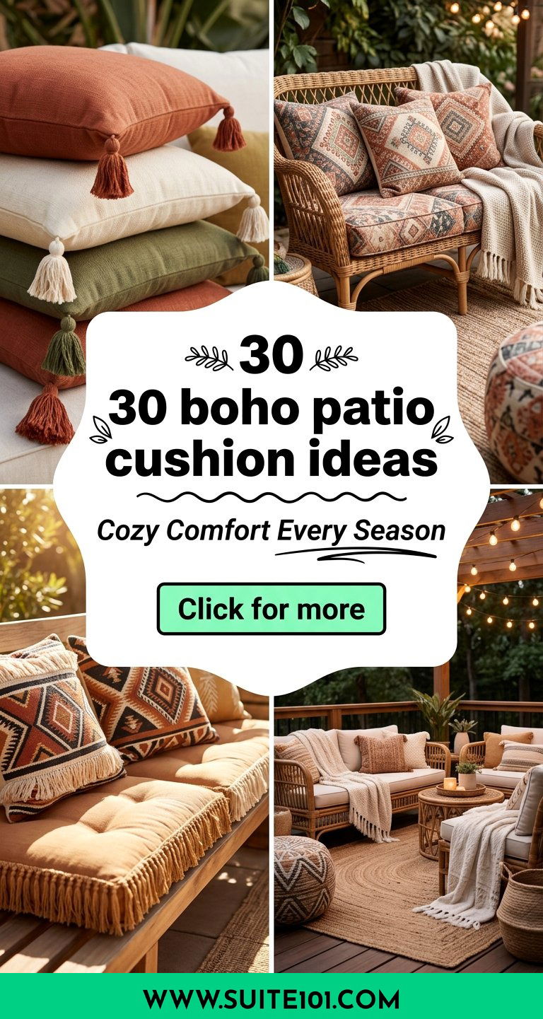 30 boho patio cushion ideas For Cozy Outdoor Comfort Every Season - 30 boho patio cushion ideas For Cozy Outdoor Comfort Every Season