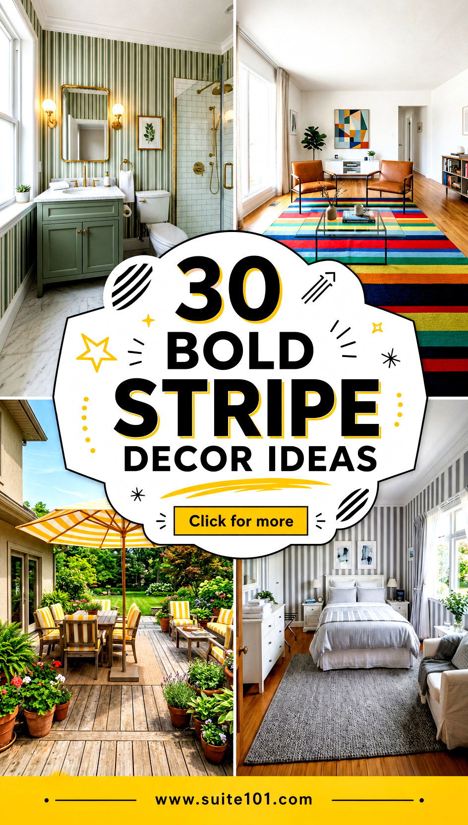 30 bold stripe decor ideas To Elevate Any Space Today Quickly - 30 bold stripe decor ideas To Elevate Any Space Today Quickly