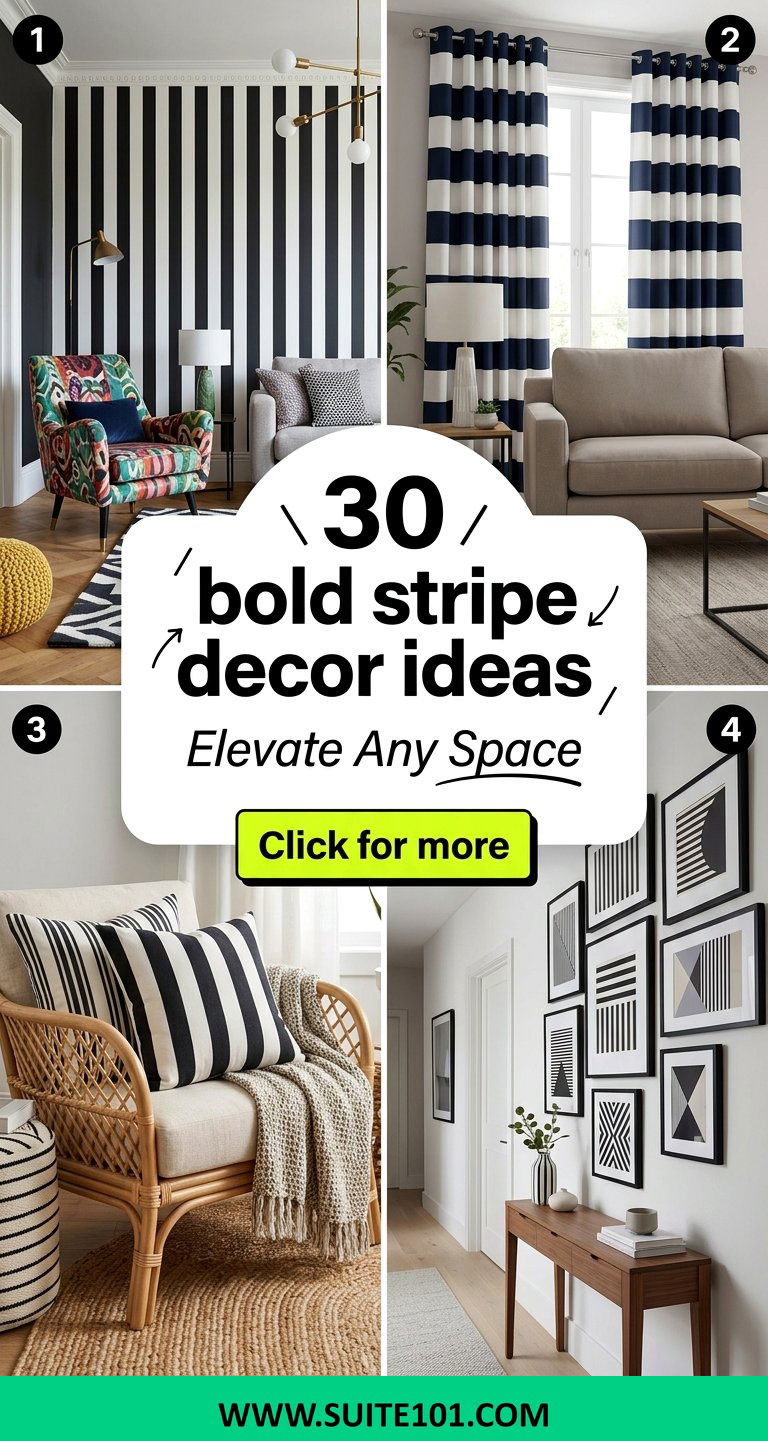 30 bold stripe decor ideas To Elevate Any Space Today Quickly - 30 bold stripe decor ideas To Elevate Any Space Today Quickly